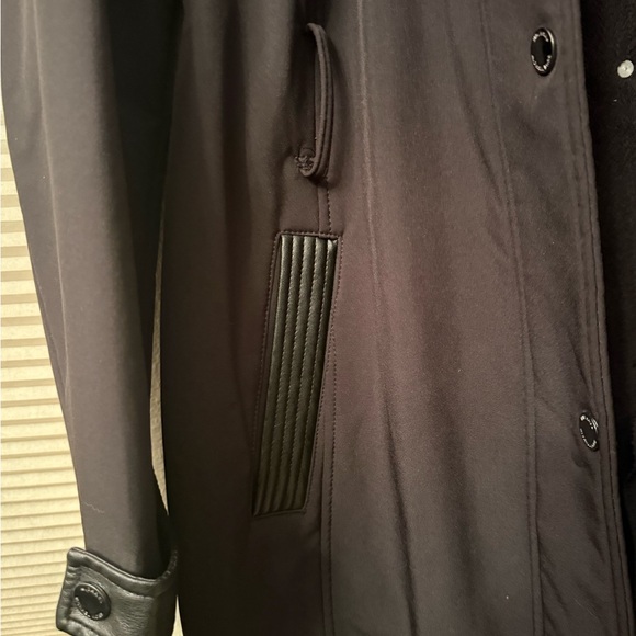 Vintage Michael Kors Black Trench Coat, Size Medium, EUC - Picture 5 of 13